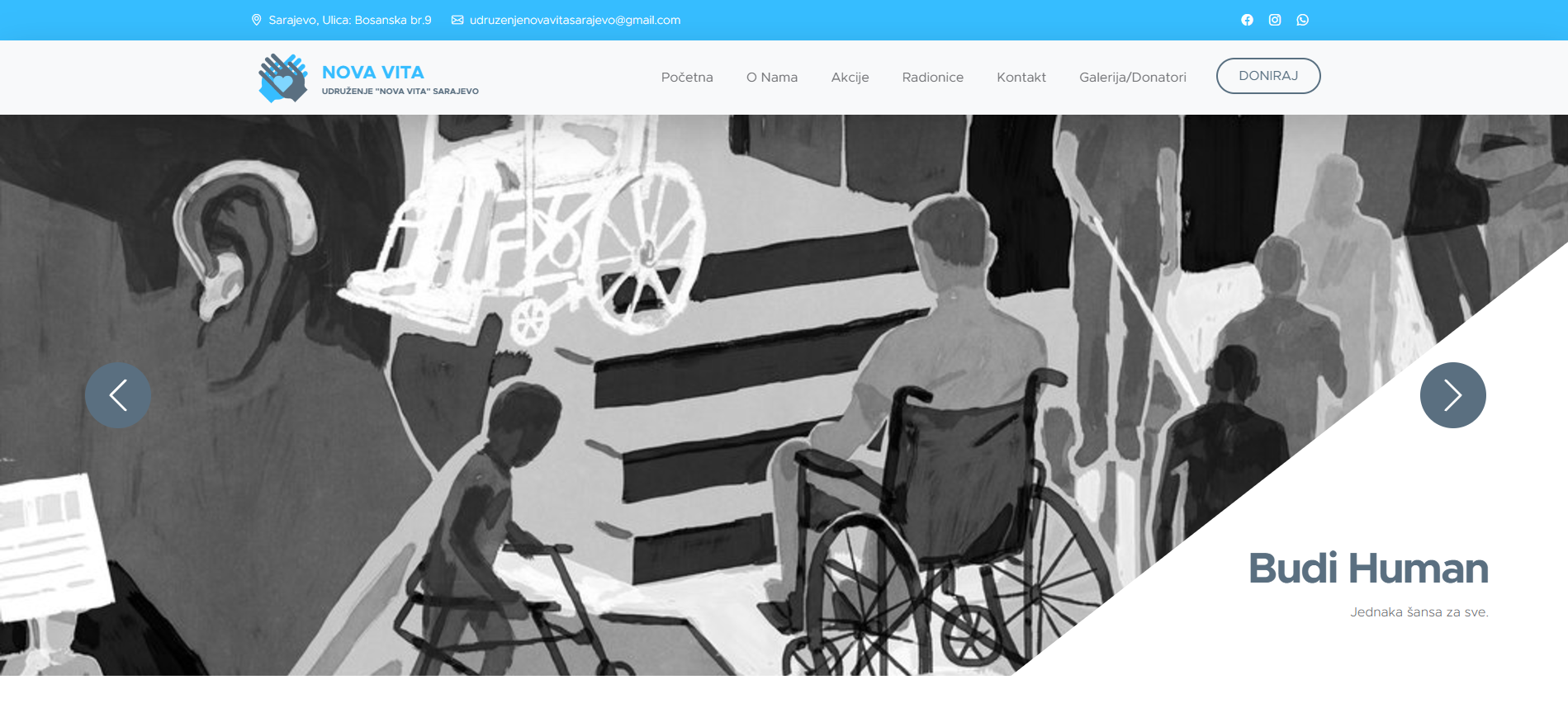 Nova Vita Web Stranica